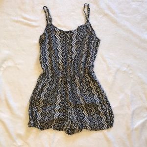 Black and white romper size small